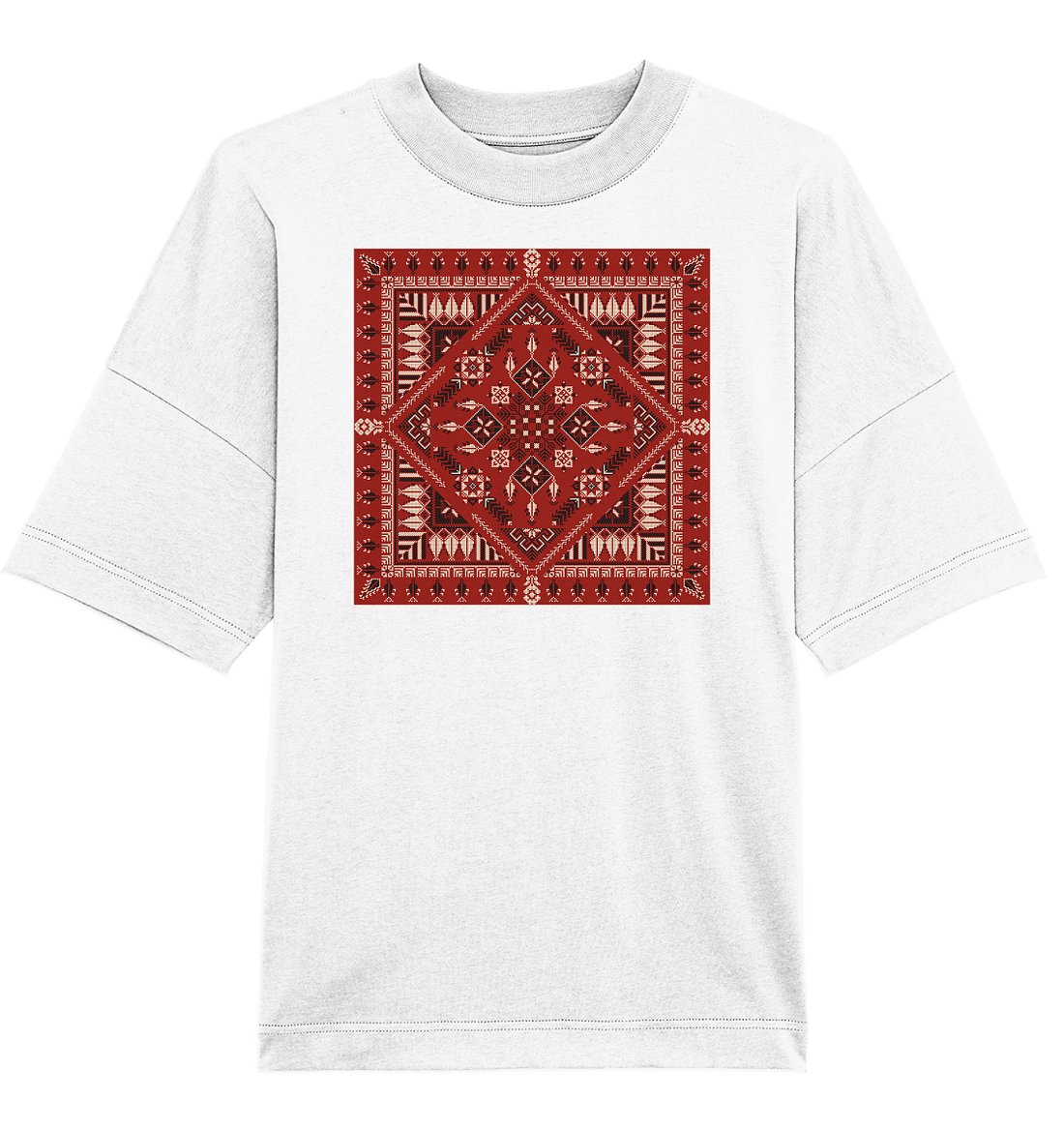 Red Pattern - Oversized Unisex T-Shirt