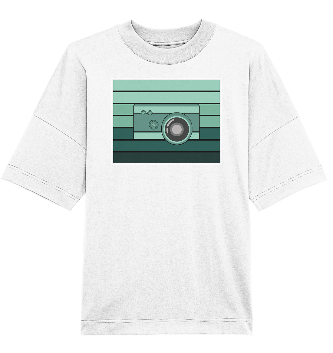 Green Camera - Oversized Unisex T-Shirt