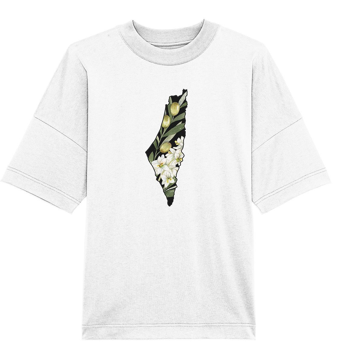 Palestine Olive flag - Organic Oversize Shirt