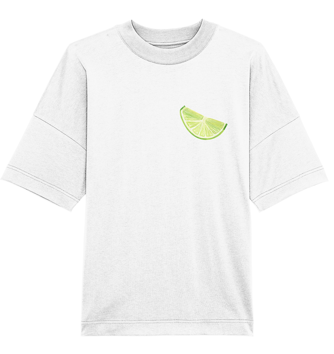 lime slice Watercolor - Oversized Unisex T-Shirt