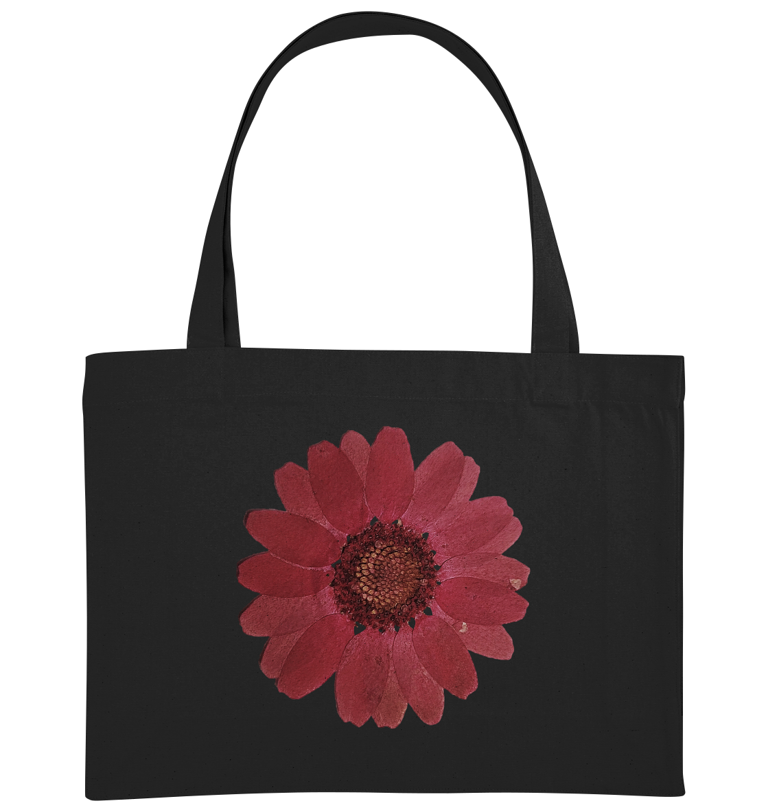 Blume Rot - Organic Shopping-Bag