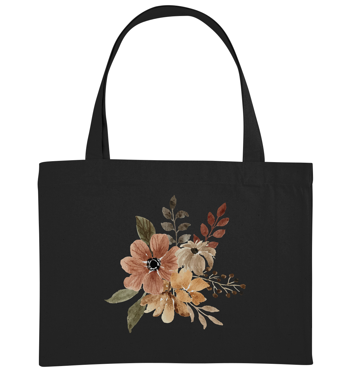 Blume Braun - Organic Shopping-Bag