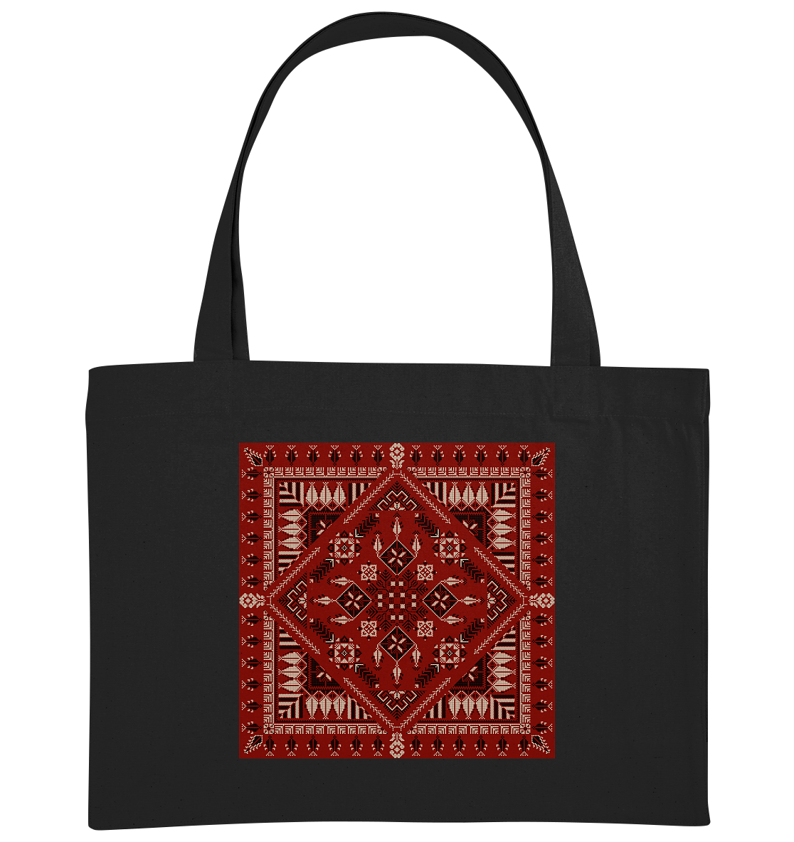 Red Pattern - Organic Shopping-Bag