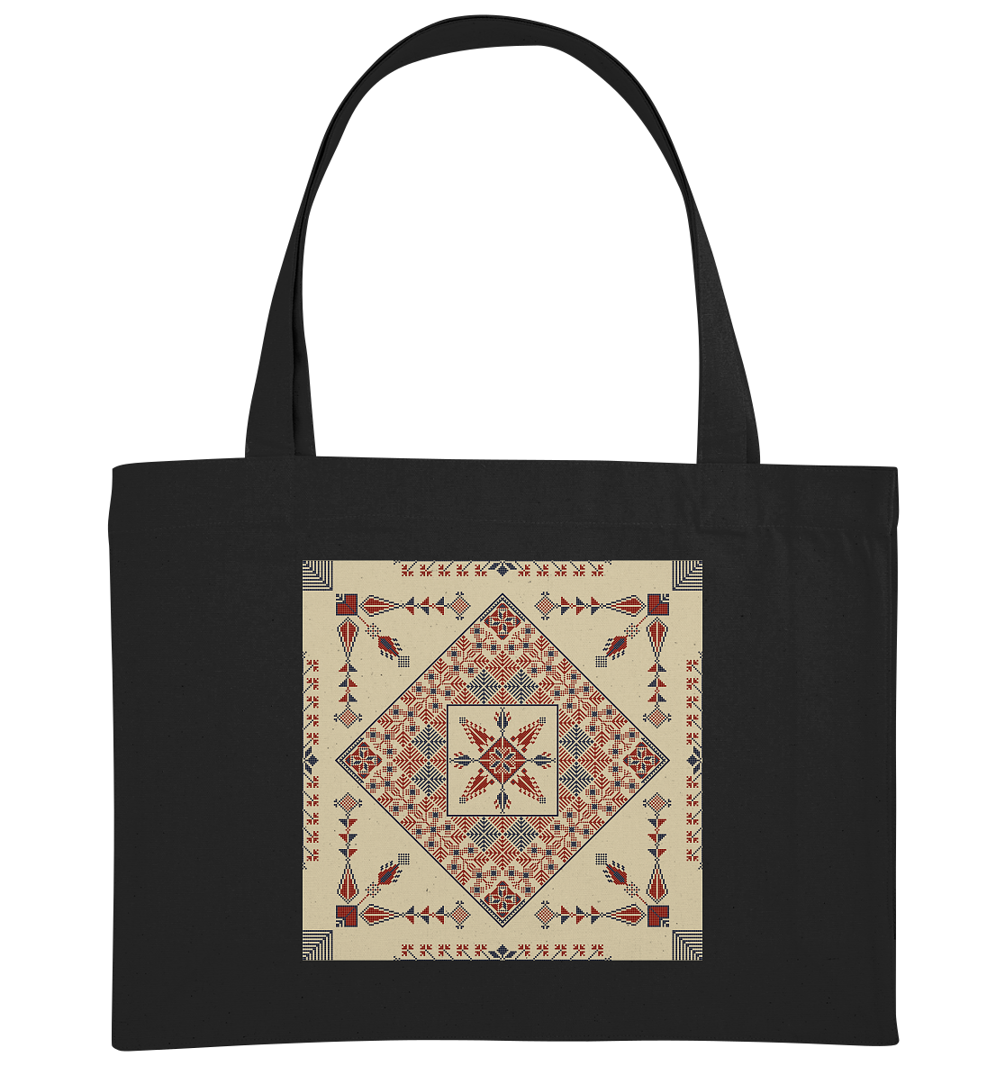 Natural and Red Pattern - Organic Shopping-Bag