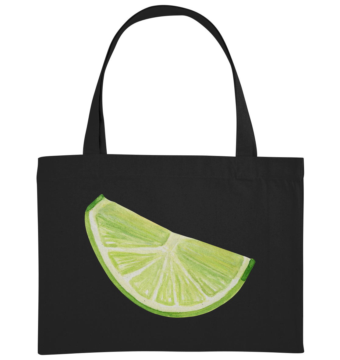 lime slice Watercolor - Organic Shopping-Bag