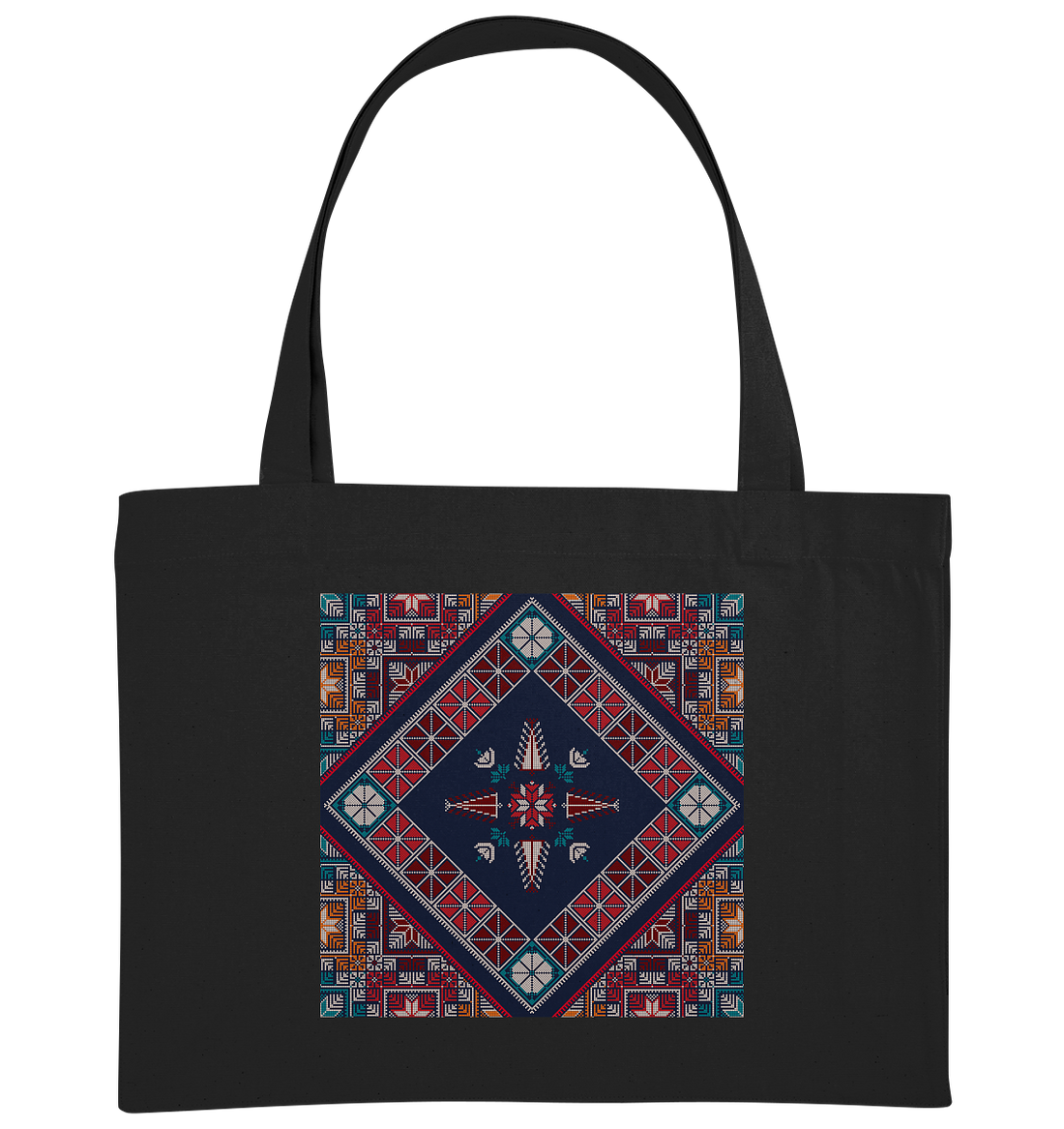 Blue Pattern - Organic Shopping-Bag