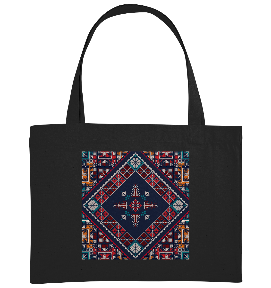 Blue Pattern - Organic Shopping-Bag