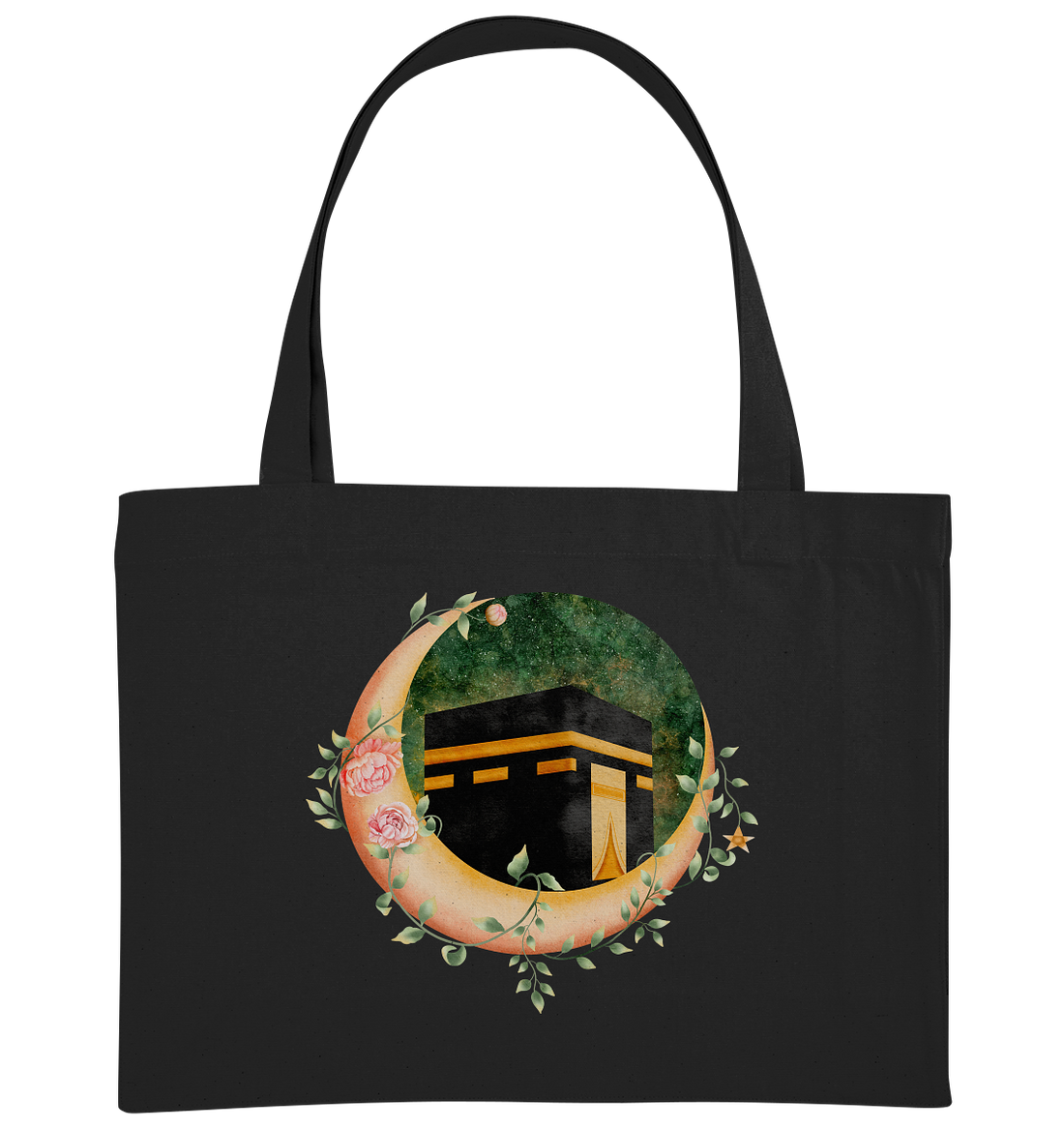 Kaaba Floral Moon - Organic Shopping-Bag