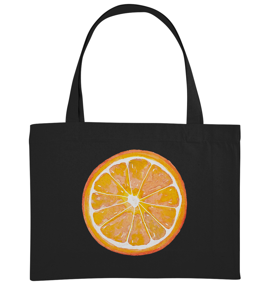 Orange Slice Watercolor - Organic Shopping-Bag