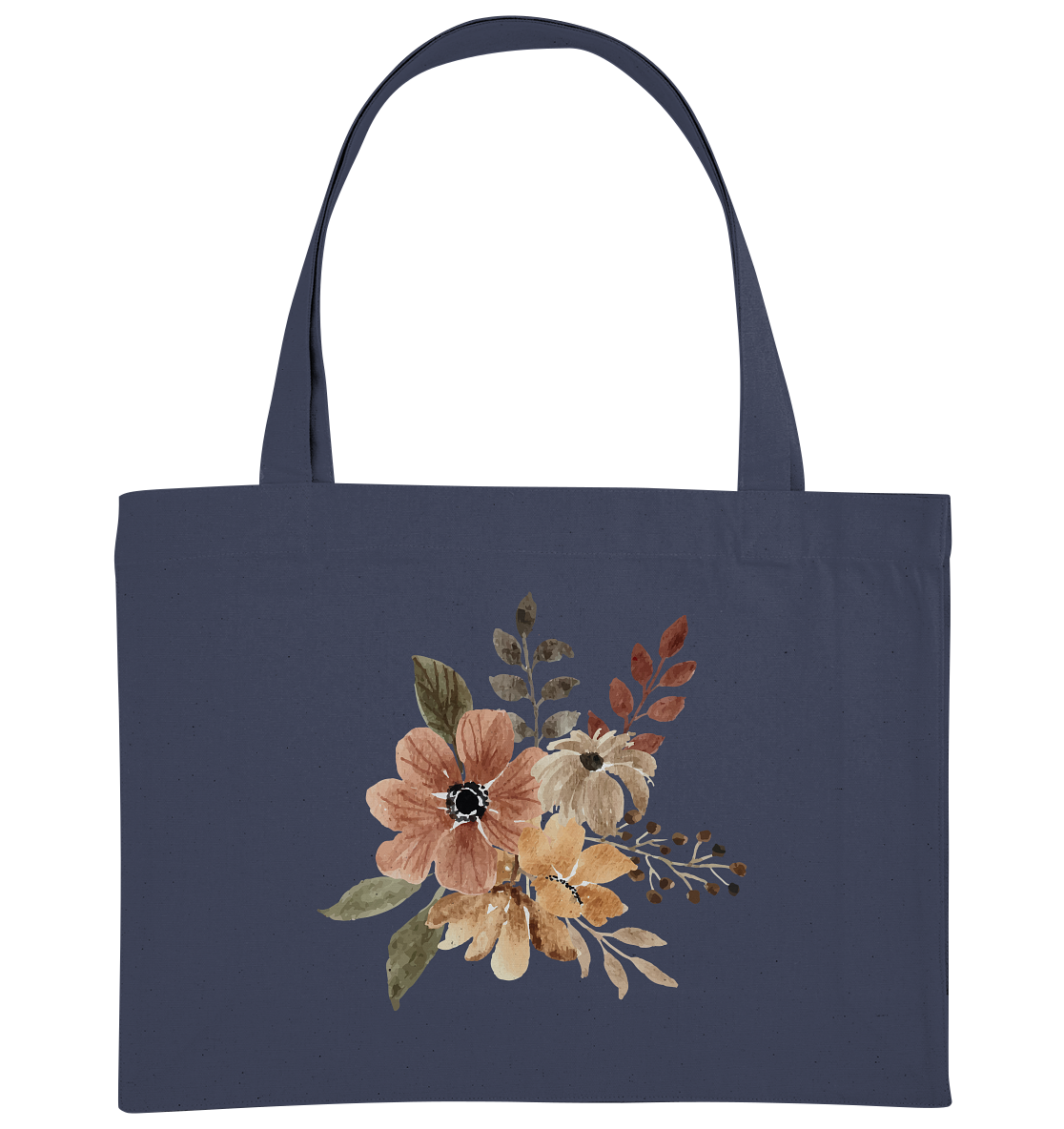 Blume Braun - Organic Shopping-Bag