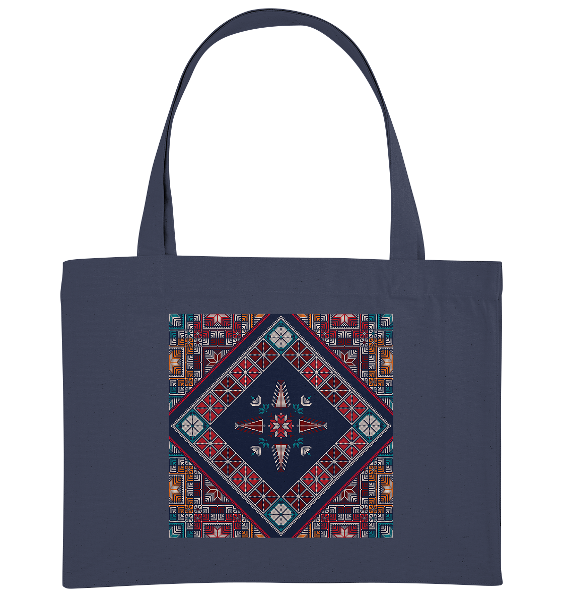 Blue Pattern - Organic Shopping-Bag