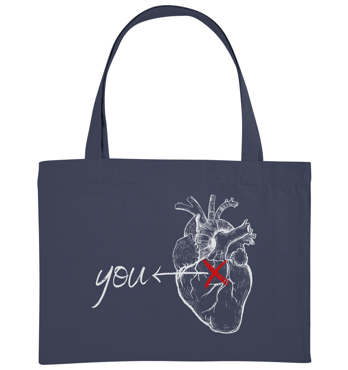 You - Heart - Organic Shopping-Bag