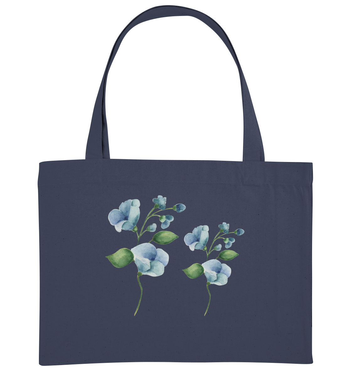 Blue Flowers - Organic Shopping-Bag