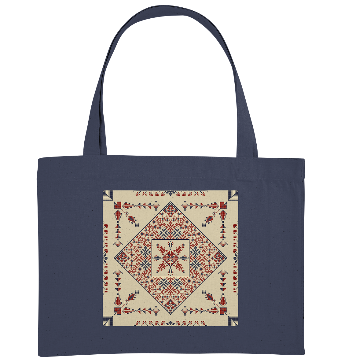 Natural and Red Pattern - Organic Shopping-Bag