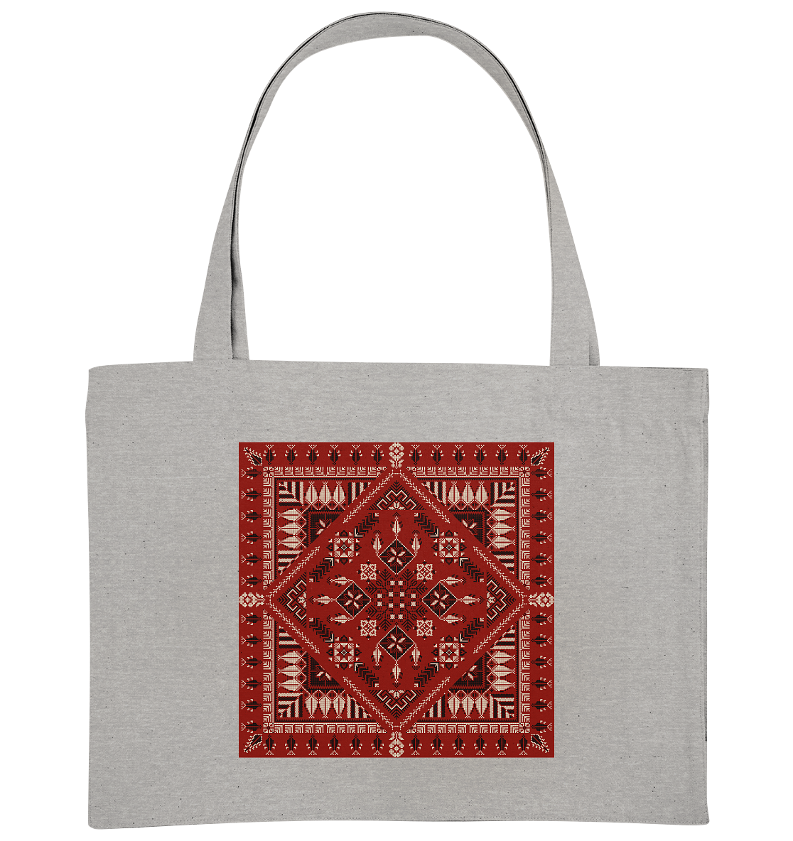 Red Pattern - Organic Shopping-Bag