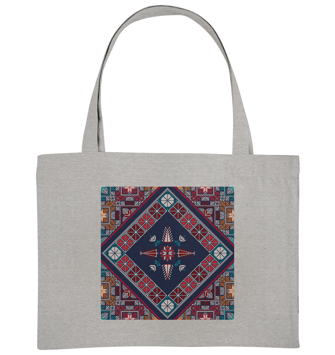 Blue Pattern - Organic Shopping-Bag