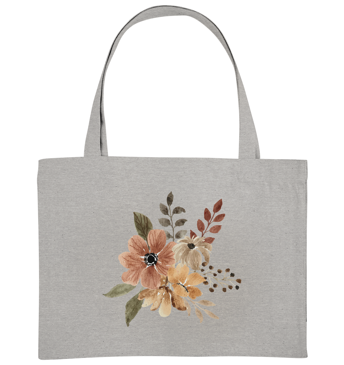 Blume Braun - Organic Shopping-Bag