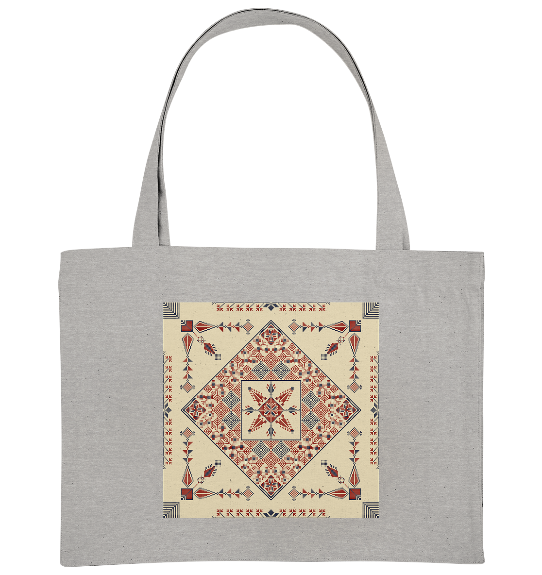 Natural and Red Pattern - Organic Shopping-Bag