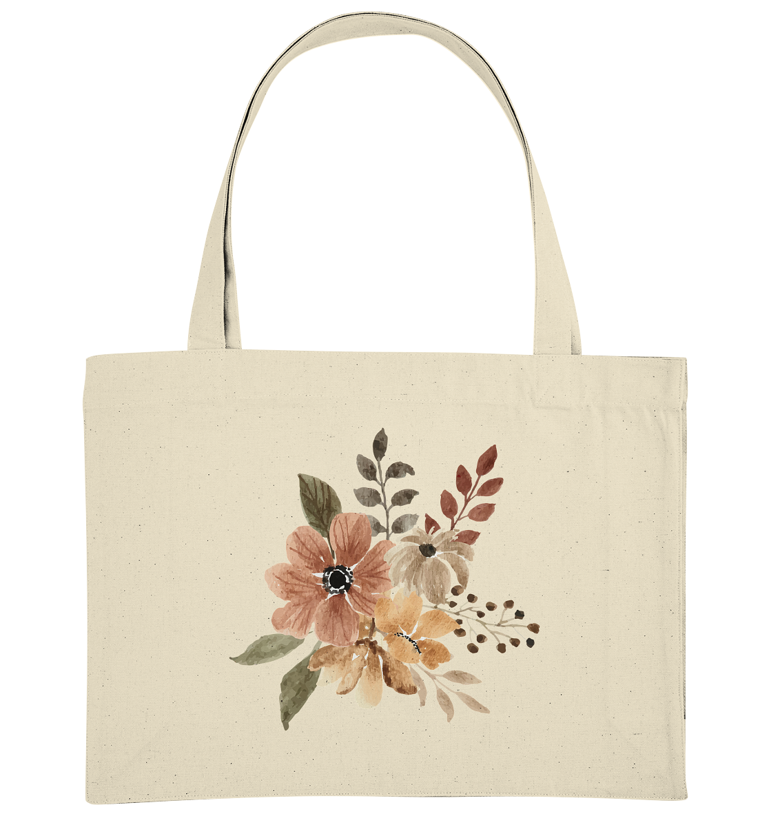 Blume Braun - Organic Shopping-Bag