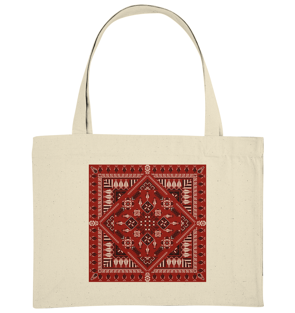 Red Pattern - Organic Shopping-Bag