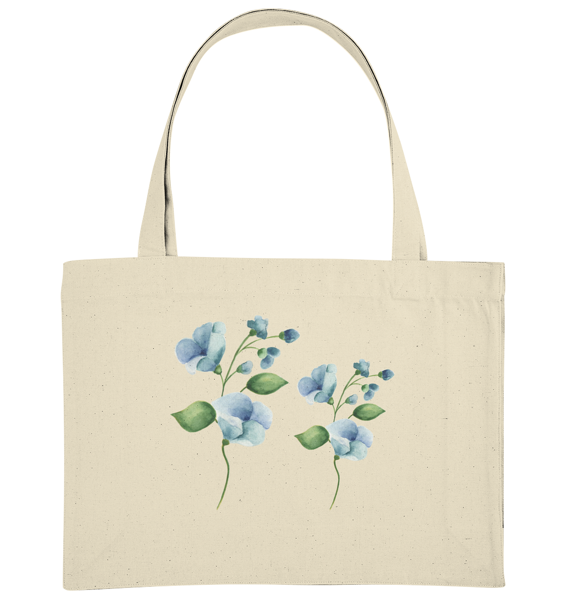 Blue Flowers - Organic Shopping-Bag