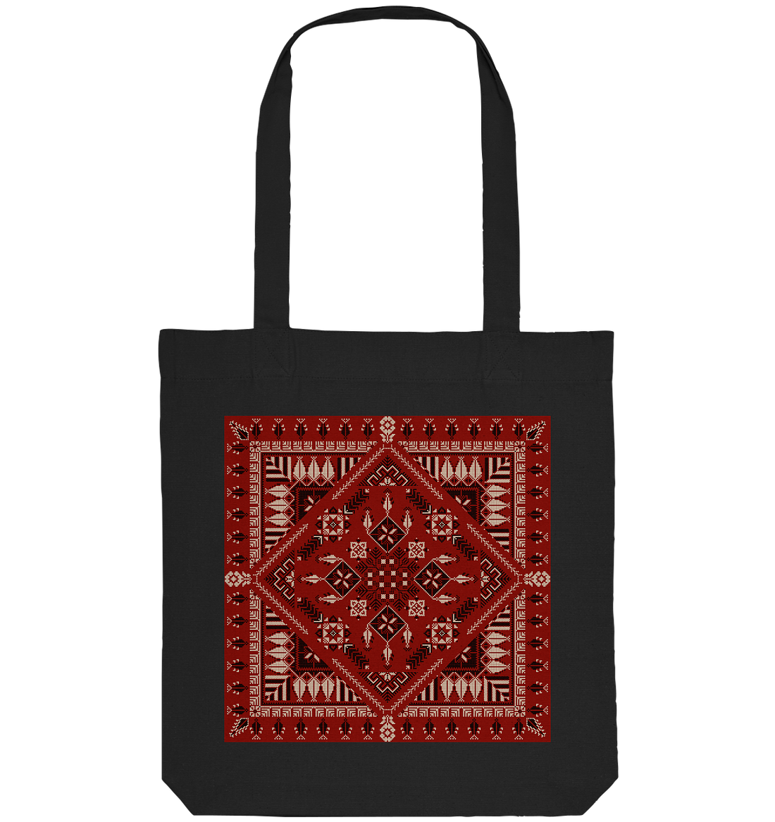 Red Pattern - Organic Tote-Bag