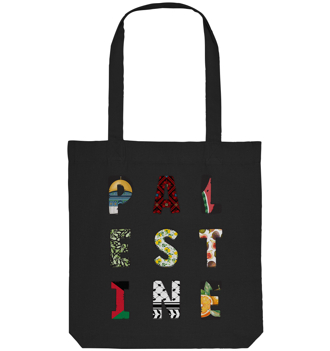 Palestine single letters - Organic Tote-Bag