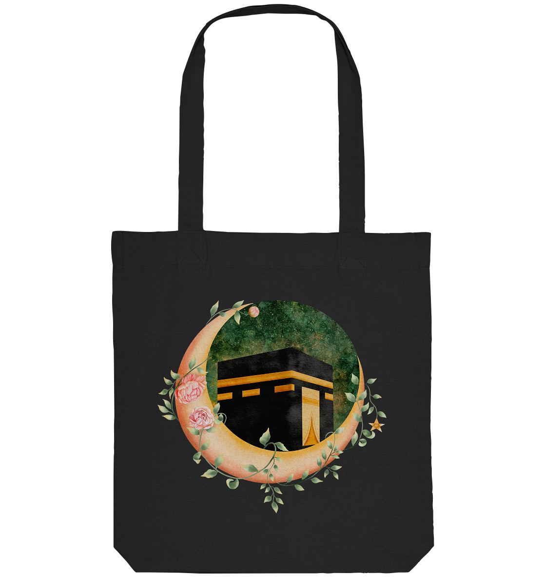 Kaaba Floral Moon - Organic Tote-Bag