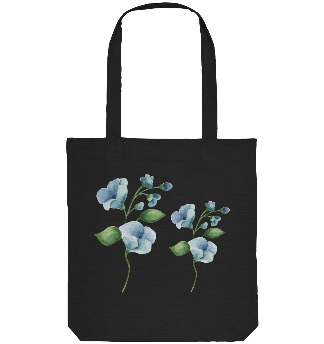 Blue Flowers - Organic Tote-Bag