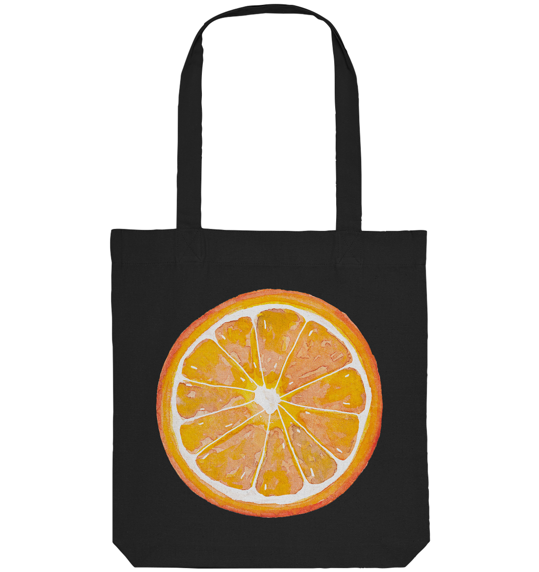 Orange Slice Watercolor - Organic Tote-Bag