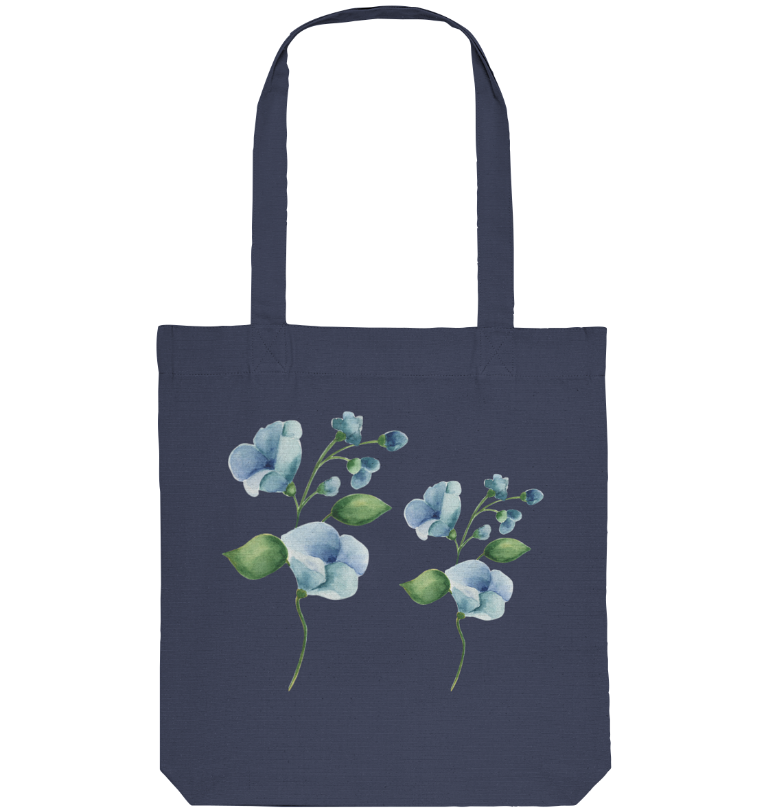 Blue Flowers - Organic Tote-Bag