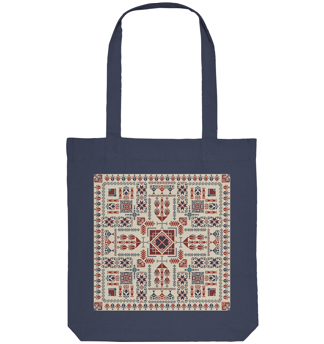 Red and Blue Pattern - Organic Tote-Bag