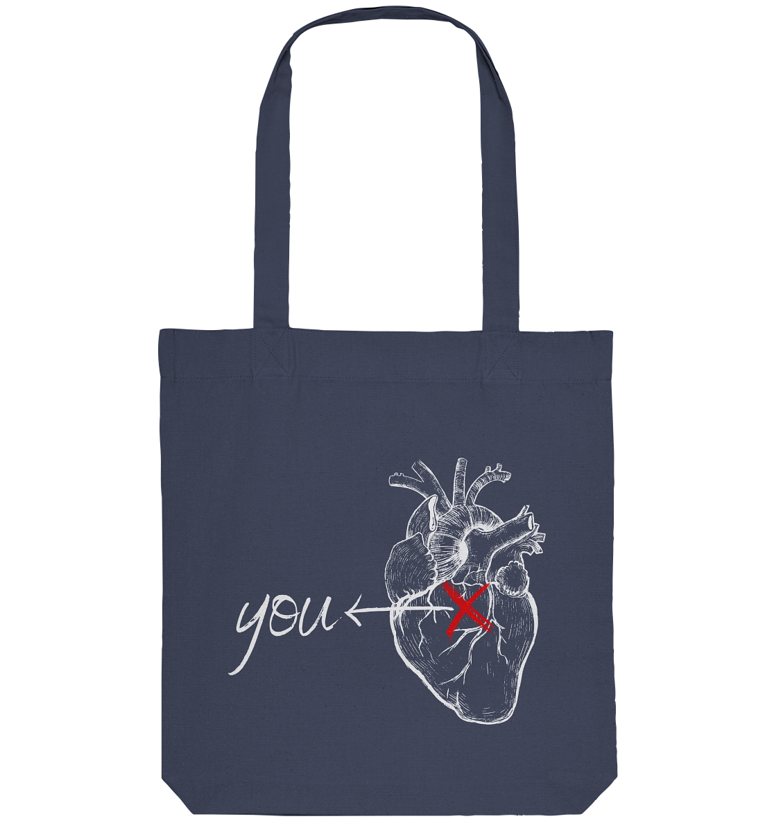 You - Heart - Organic Tote-Bag