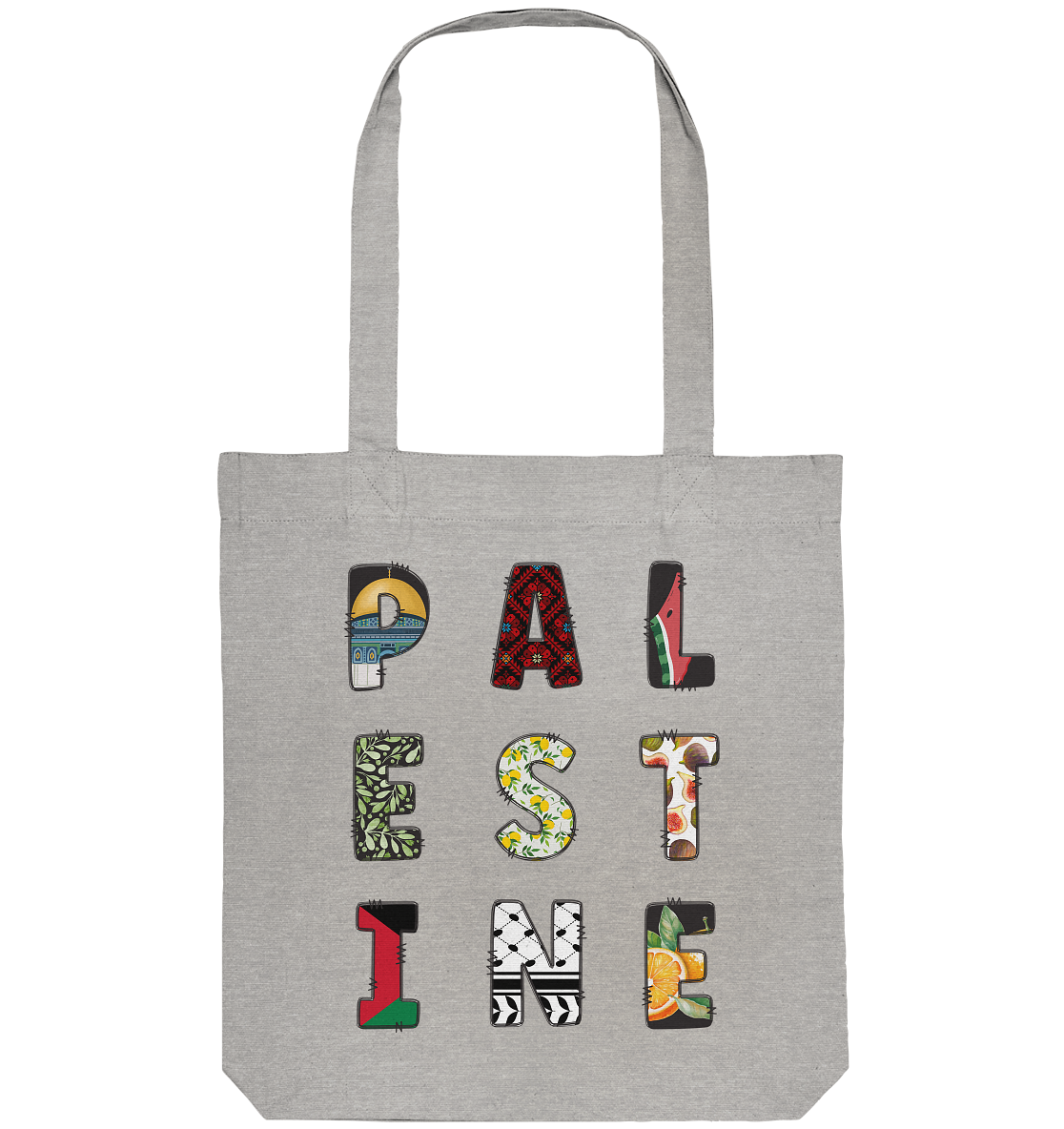 Palestine single letters - Organic Tote-Bag