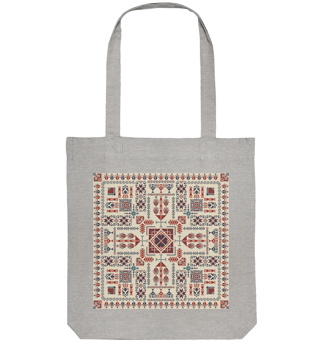 Red and Blue Pattern - Organic Tote-Bag