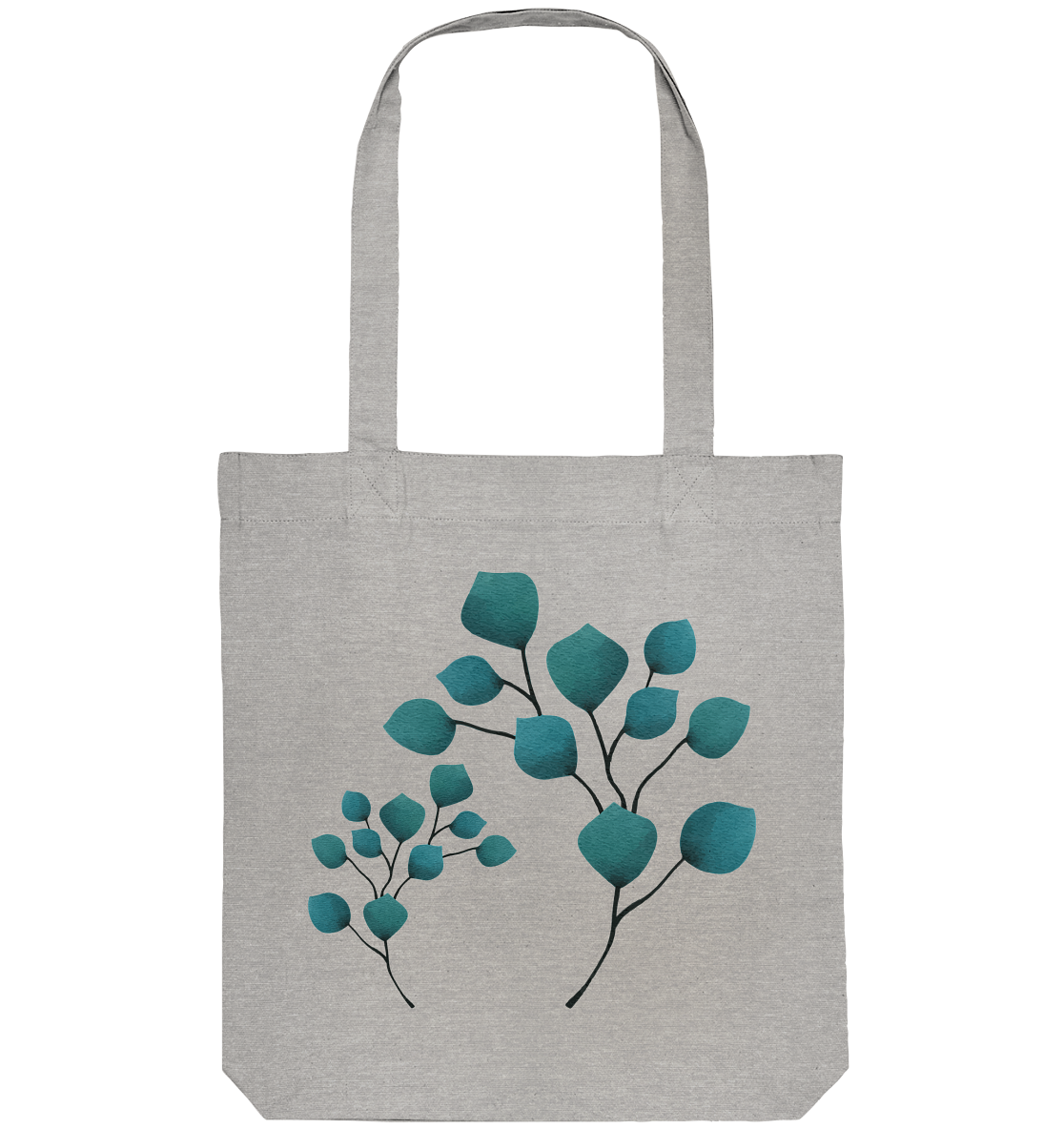 Petrol Flowers - Organic Tote-Bag