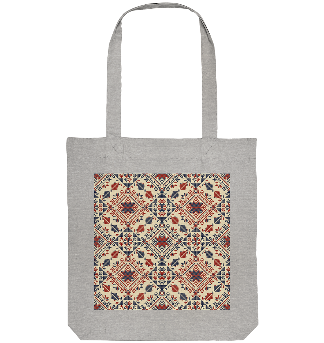 Red and Blue Circle Pattern - Organic Tote-Bag