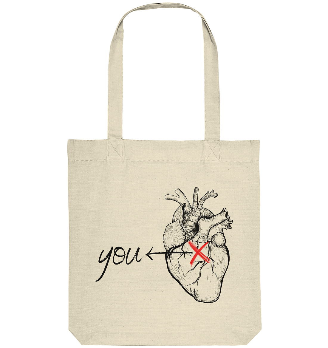 You - Heart - Organic Tote-Bag