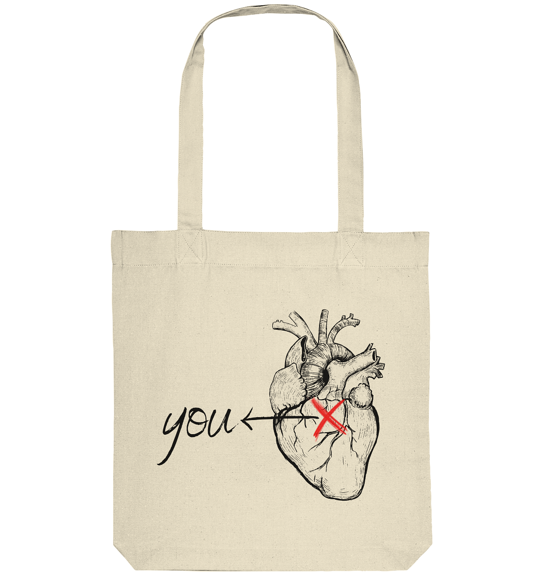 You - Heart - Organic Tote-Bag