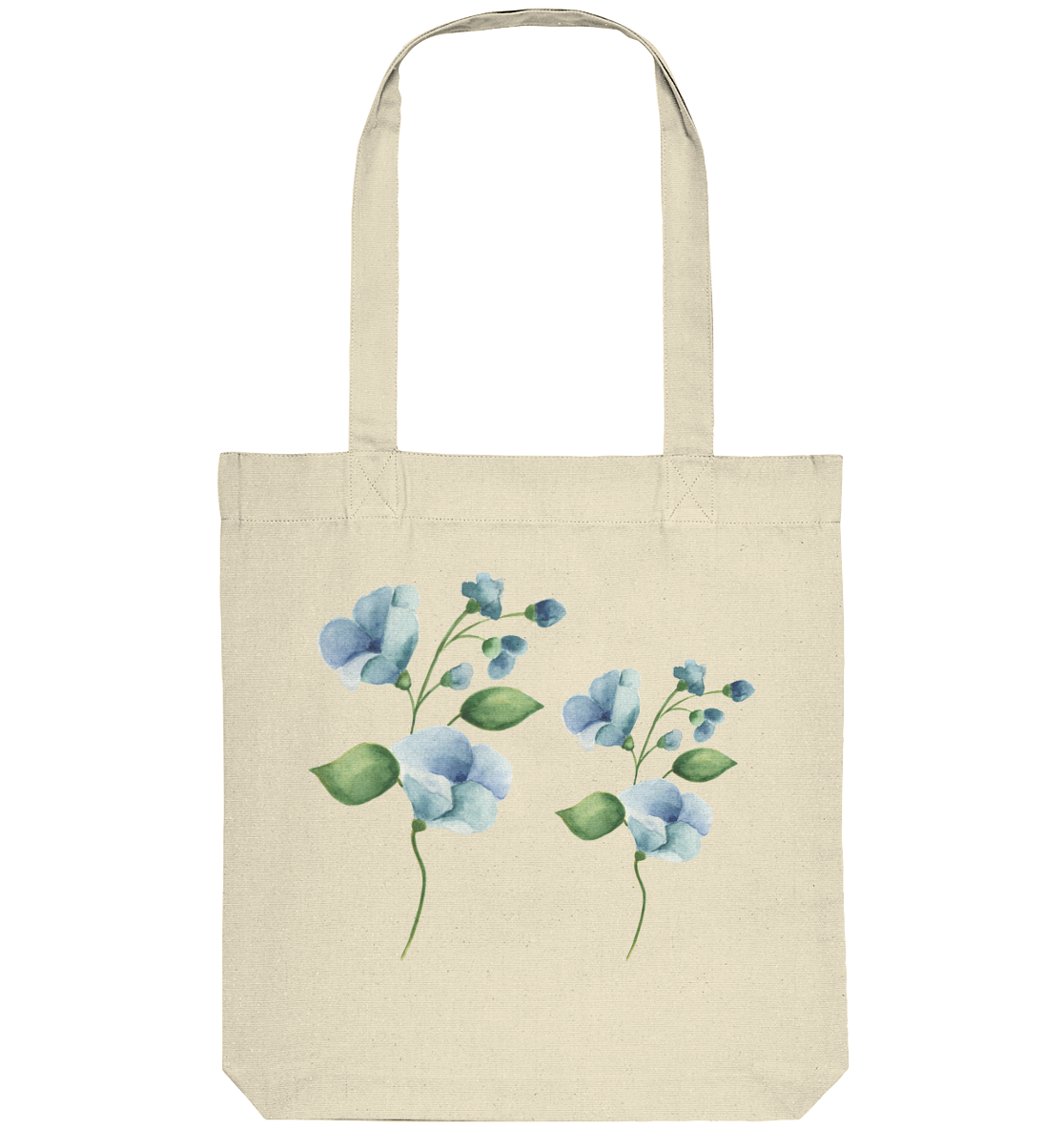 Blue Flowers - Organic Tote-Bag