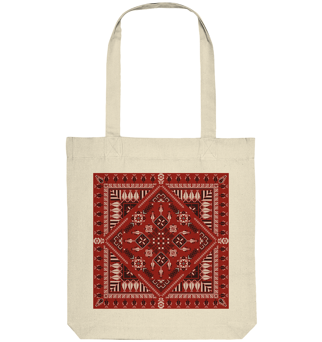 Red Pattern - Organic Tote-Bag