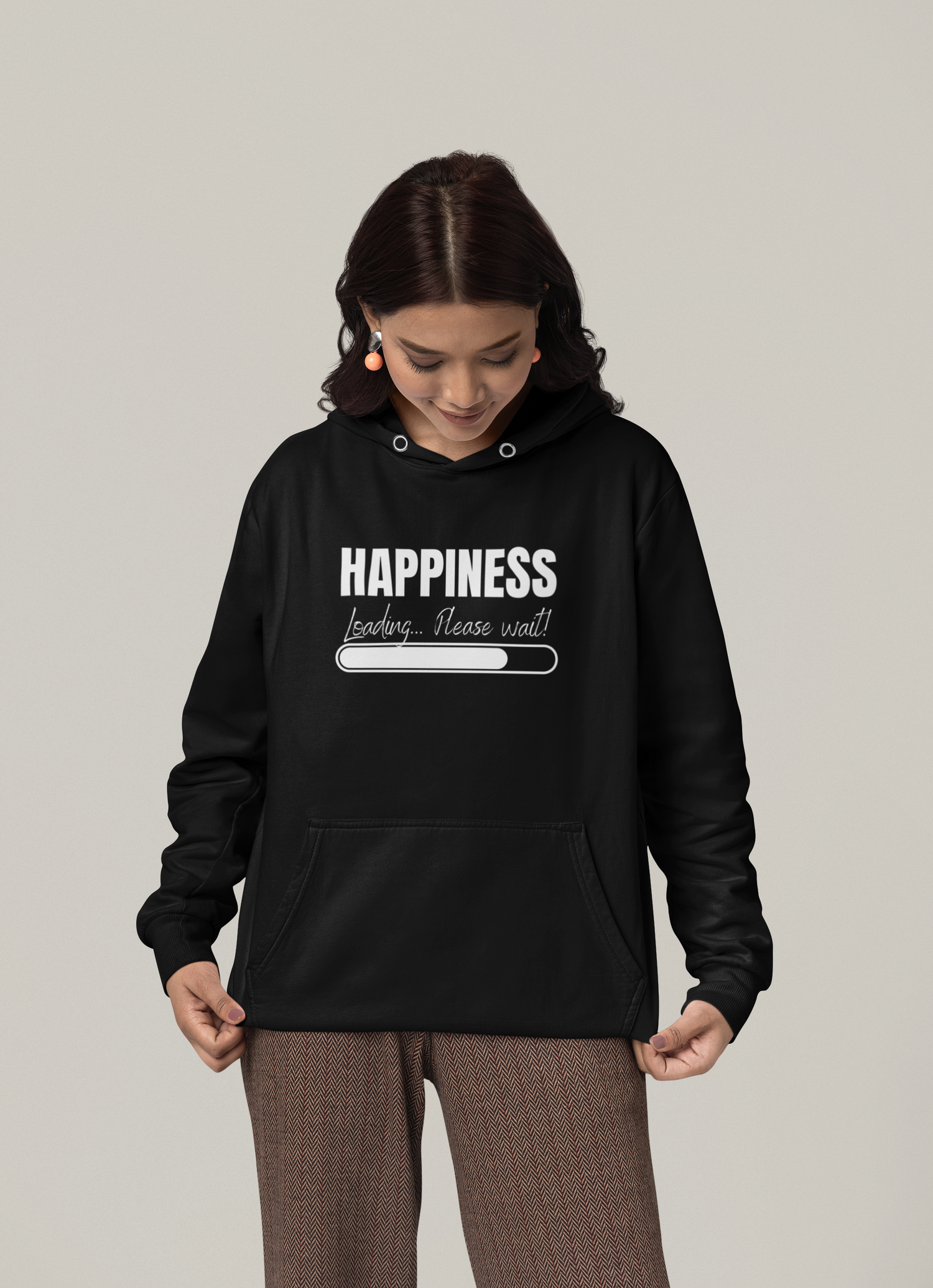 Happiness Loading... Please wait! - Organic Hoodie