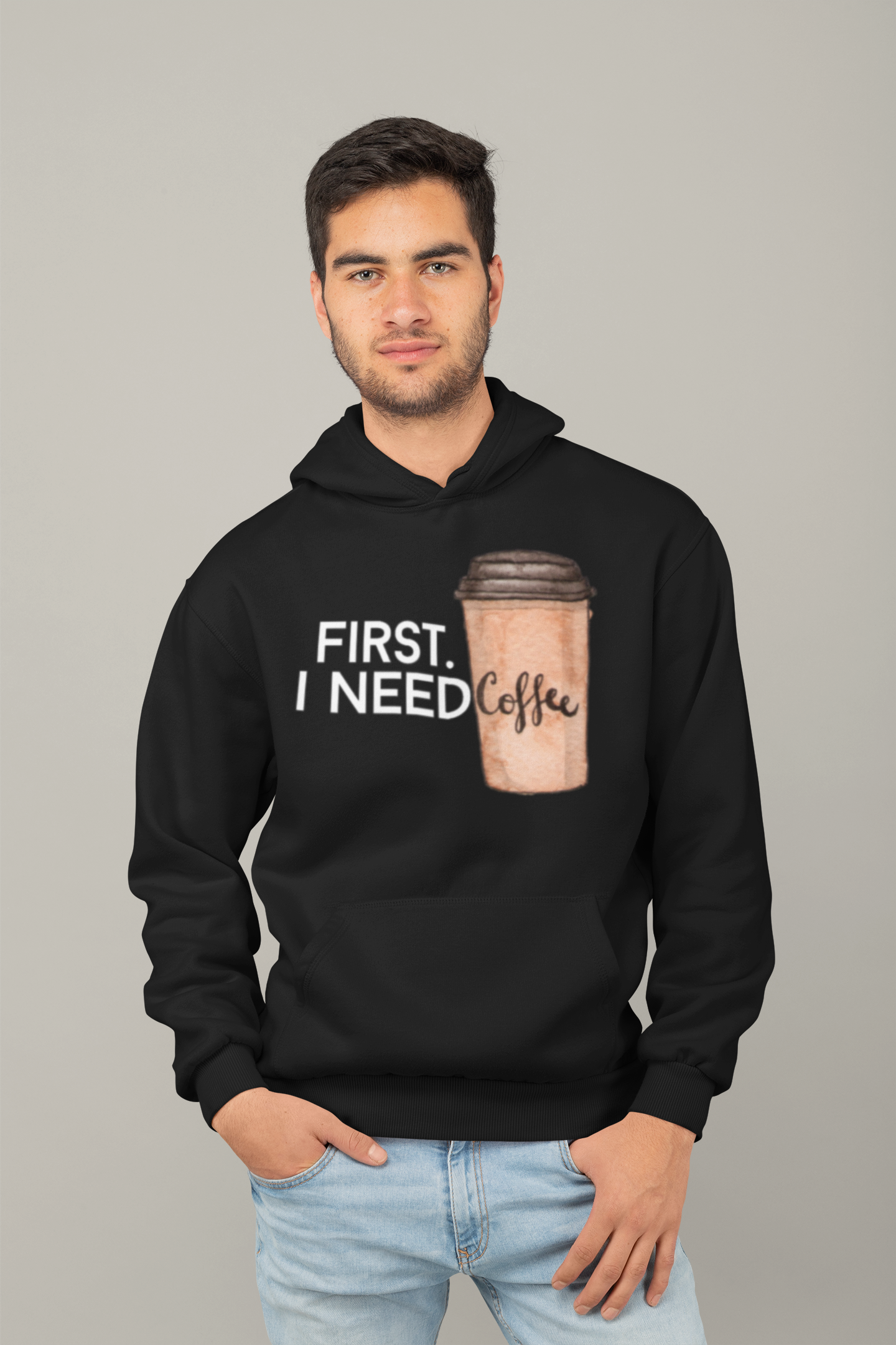 First. I need Coffee - Organic Hoodie